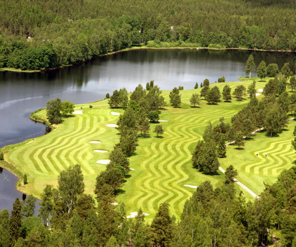 Flygbild Golfbana